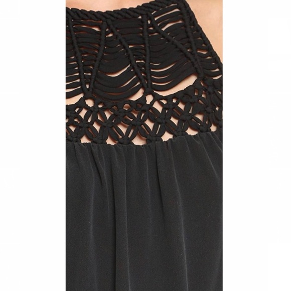 Joie Montara Macramé Sleeveless Silk Top - Picture 5 of 14